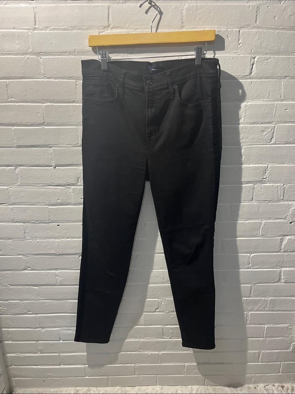 J. Crew Black Skinny High-Rise Jeans